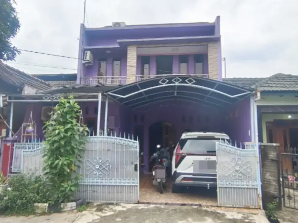 Jual Rumah Cantik Bumi Anggrek Bekasi Bernuansa Ungu Siap Huni D