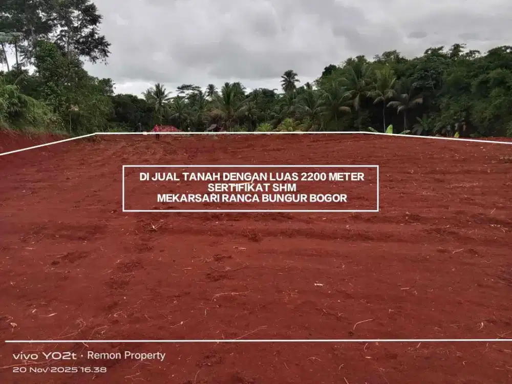TANAH MURAH DAN STRATEGIS DI DESA MEKARSARI RANCA BUNGUR BOGOR