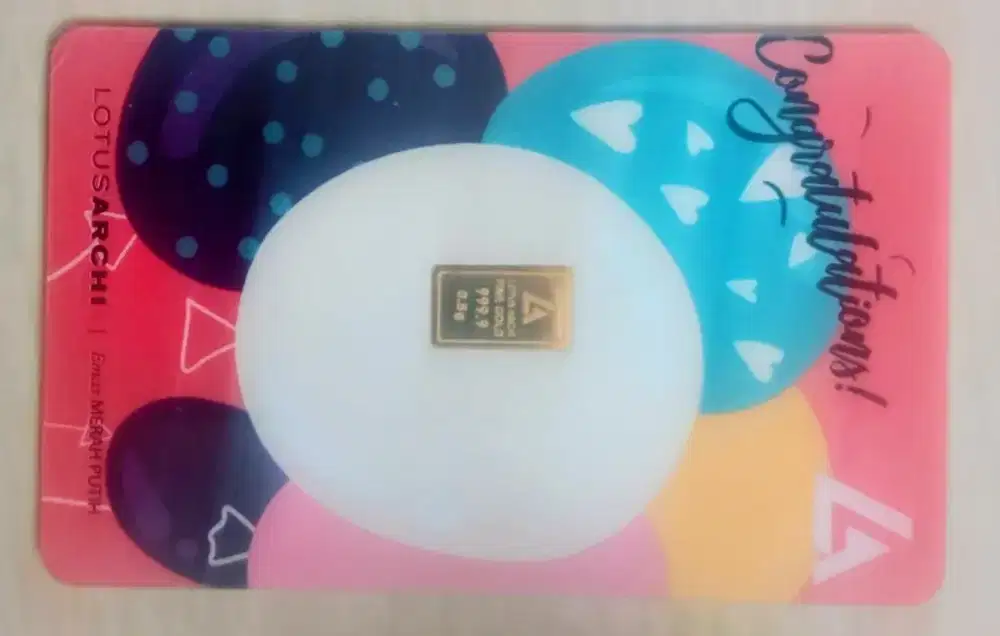 Logam Mulia Lotus Archi 0.5 gram [Congratulations]