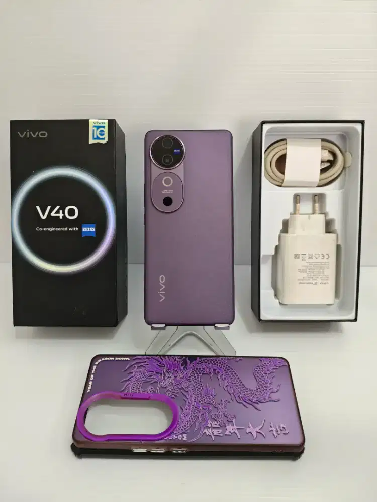 Vivo V40 5G 12+12/256 Gb Likenew 98% Garansi Ex Resmipurple bisa TT/BT