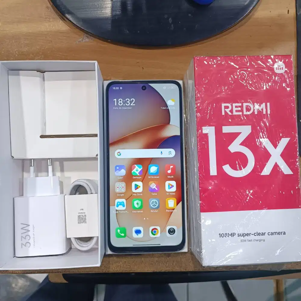 Xiaomi Redmi 13x 8/128 Silk Blue, Like New, Fullset Ori belum terpakai