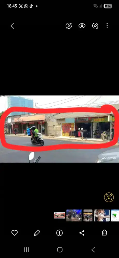 Dijual rumah di Jakarta Selatan di pinggir Jalan