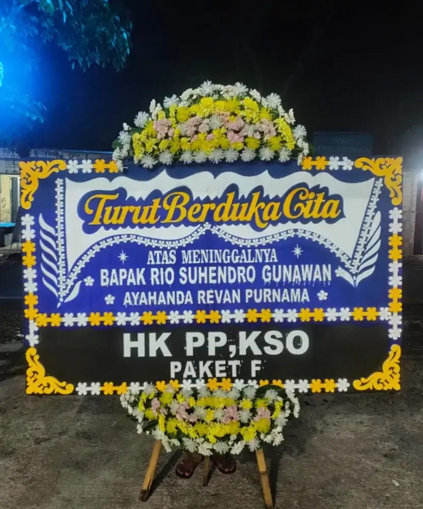 Karangan Ucapan Bunga Papan