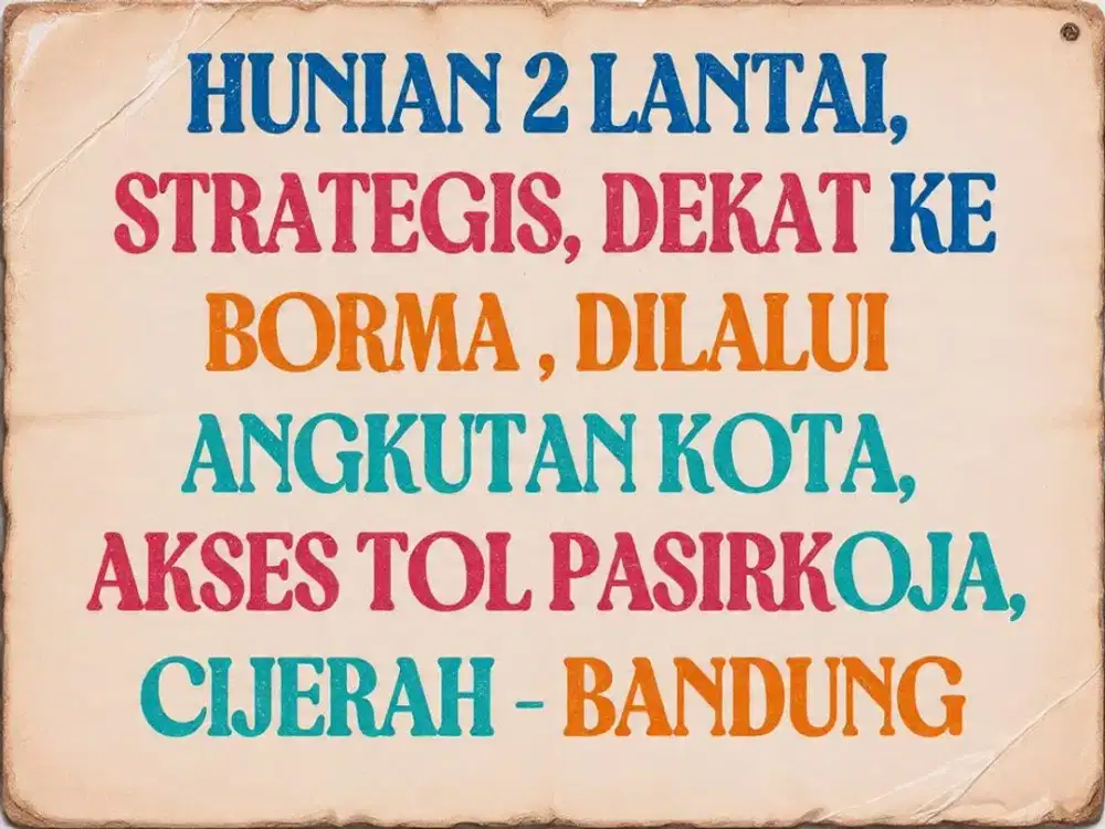 JUAL RUMAH MURAH DI, CIJERAH, SUDIRMAN, MELONG, BANDUNG KULON, GEMPOL,