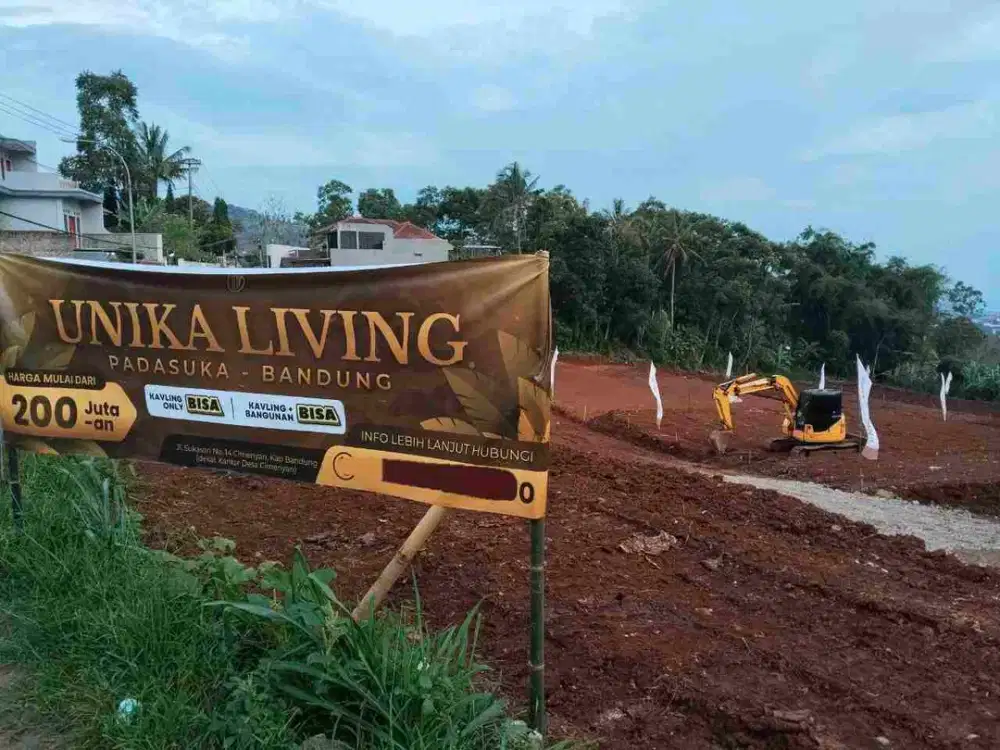 MURAH 60 UNIT TANAH KAVLING PADASUKA CIMENYAN SHM SPLITZING SIAP BANGUN