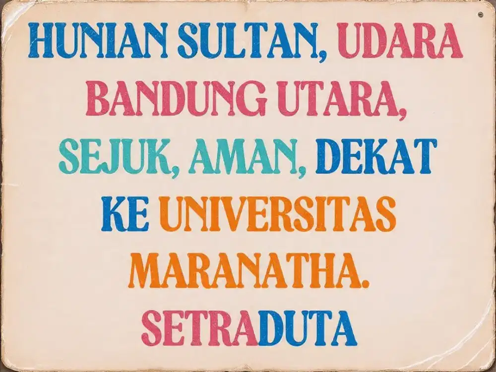 JUAL RUMAH MURAH, SETRADUTA, SETRA SARI, PASTEUR, BANDUNG UTARA,