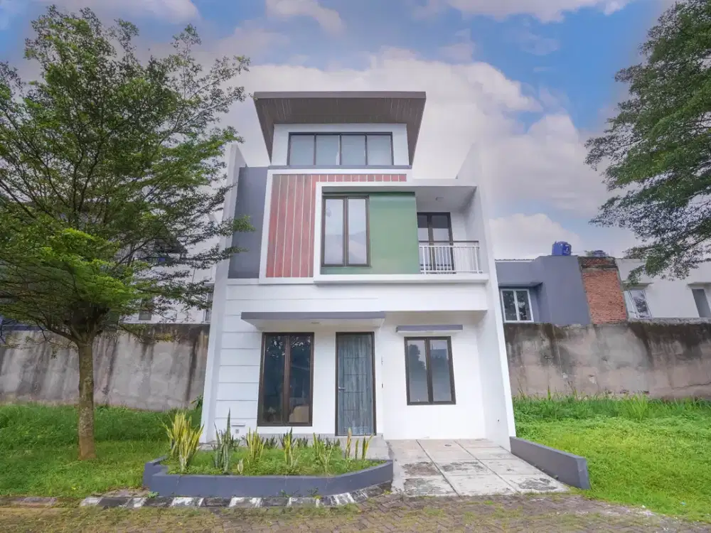 Rumah Cantik Asri 3 KT 15 Menit ke Stasiun Serpong Hadap Utara J-35093