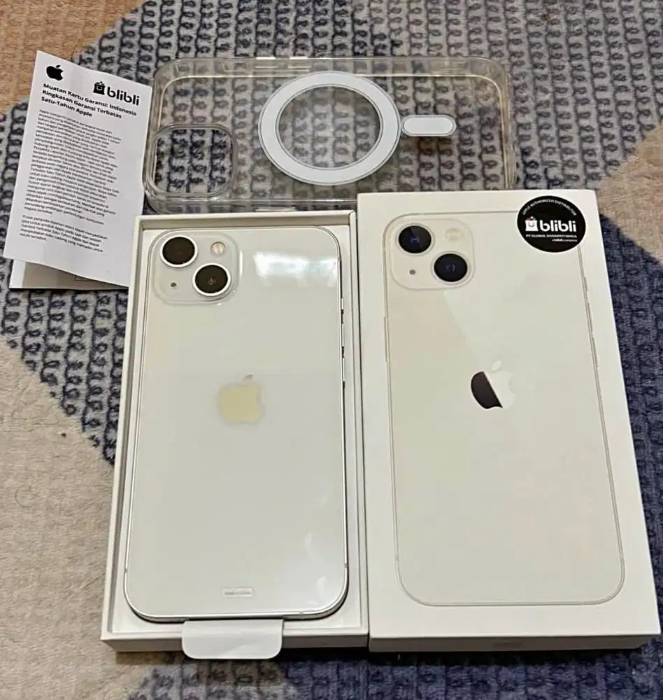 Jual iPhone 13 Starlight 128 GB resmi BliBli