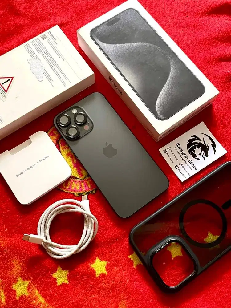 iphone 15 Pro Max 256gb iBox resmi Black Titanium