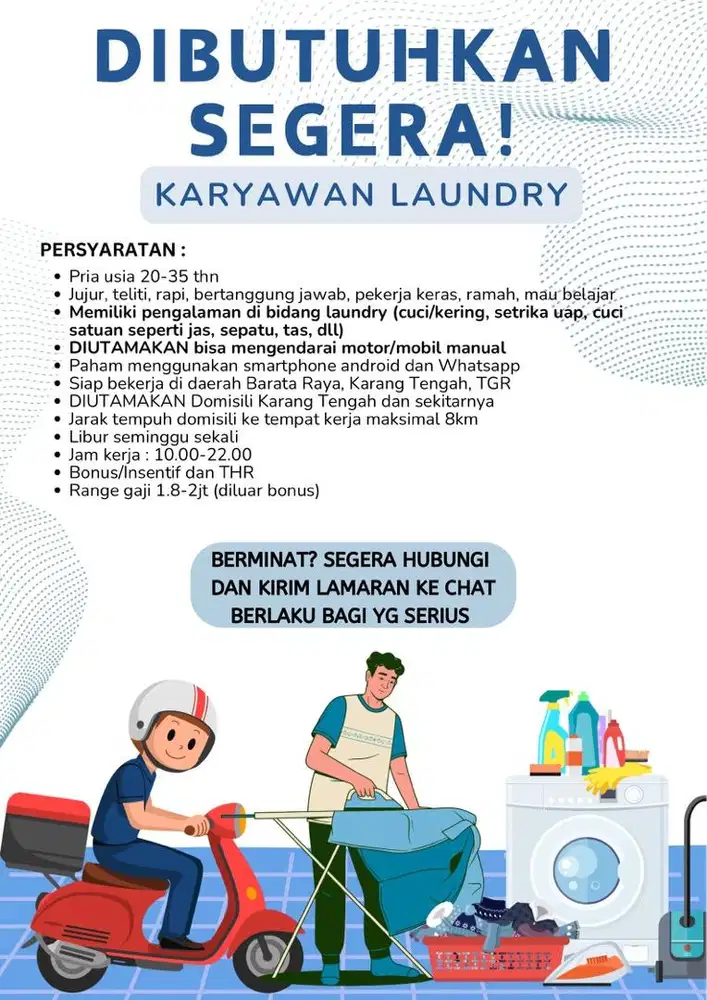 LOKER LAUNDRY PRIA