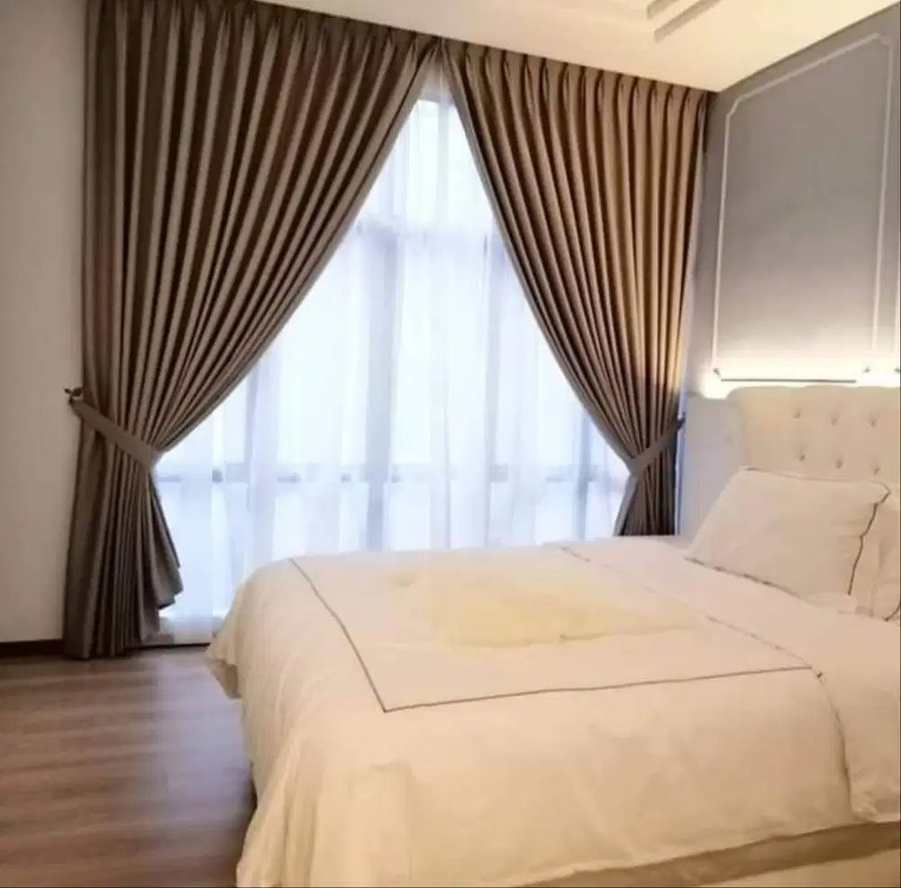 Grosir Gorden Blackout Pasang Skat Klinik Hordeng Pintu Gordyn Vitrase