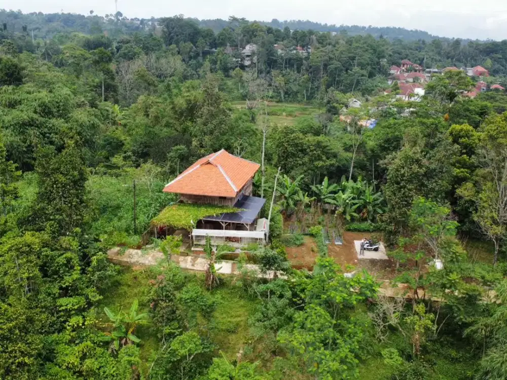 Dijual Murah Rumah 2108 2 Kolam Ikan + Kebun di Bojong Purwakarta
