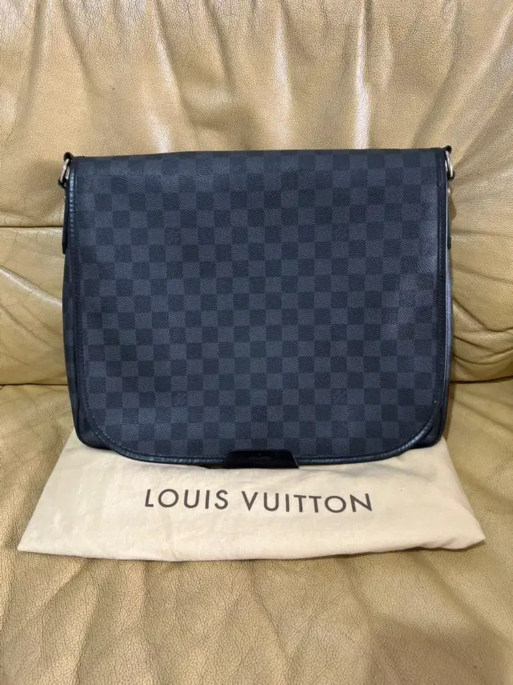 LOUIS VUITTON DAMIER GRAPHITE DANIEL MM MESSENGER BAG Original Tas LV