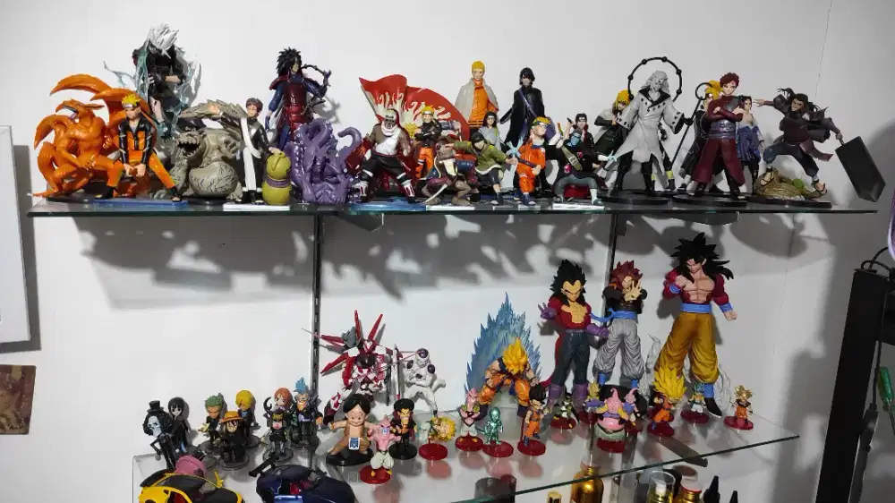 Action Figure Naruto , Dragonball One piece diecast mobil