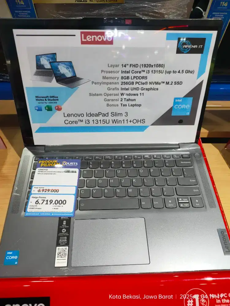 LENOVO IDEAPAD SLIM 3 / ACER/HP/LENOVO/MSI/ADVAN/ZYREX