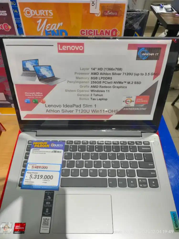 LENOVO IDEAPAD SLIM 1 / ACER/HP/LENOVO/MSI/ADVAN/ZYREX