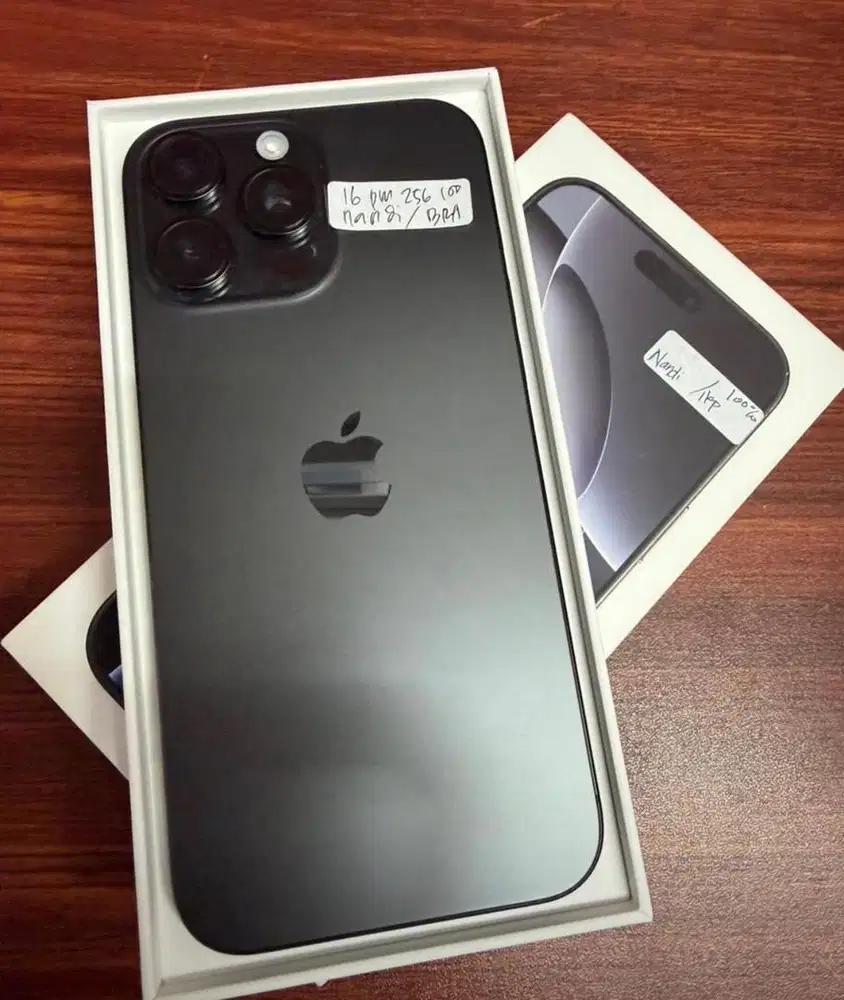 iPhone 16 PRO MAX, 256GB, iBox, BH 100%, BLACK TITANIUM