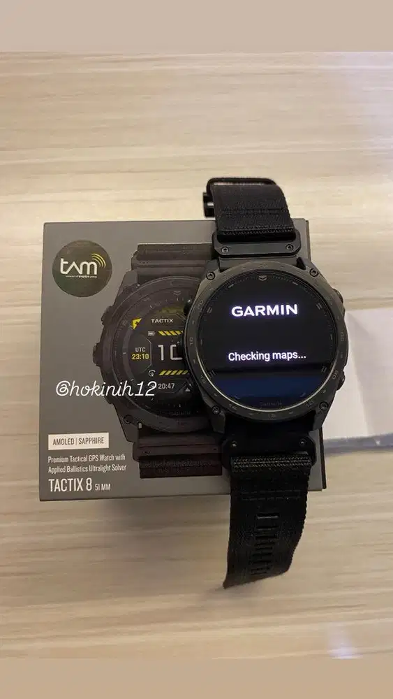 Garmin Tactix 8 Amoled 51MM - Black - Resmi Tam 2 Tahun