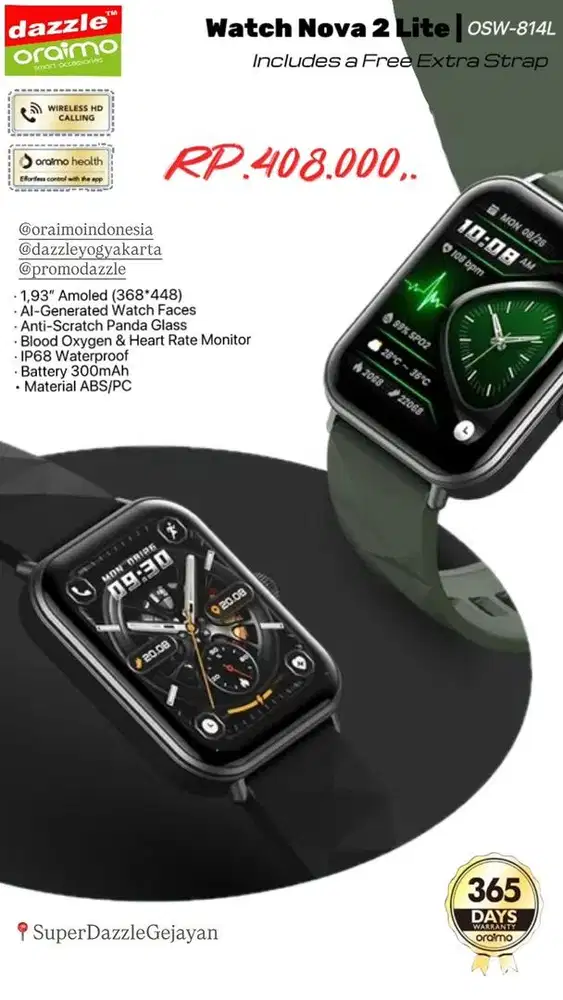 Smartwatch Oraimo OSW-814L