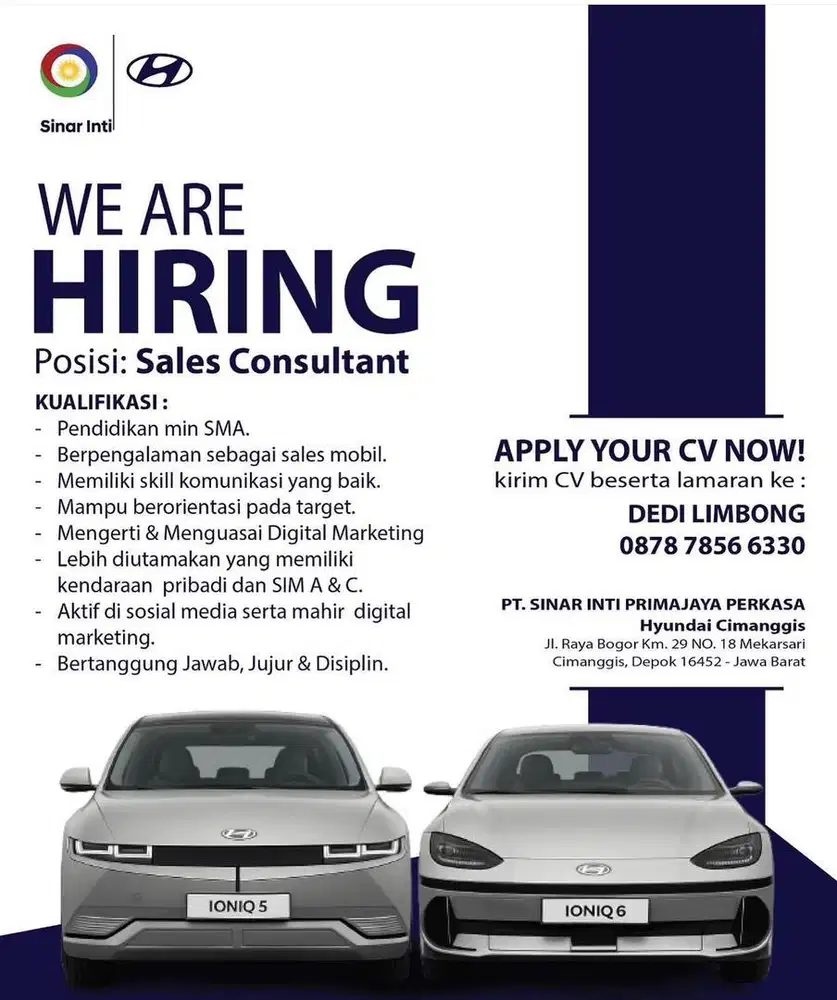 Lowongan Perkerjaan Sales