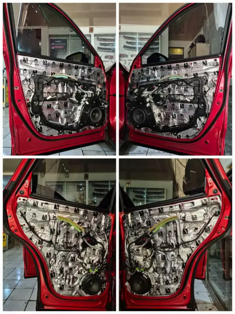 Ples pasang peredam suara pintu mobil merk noisekill