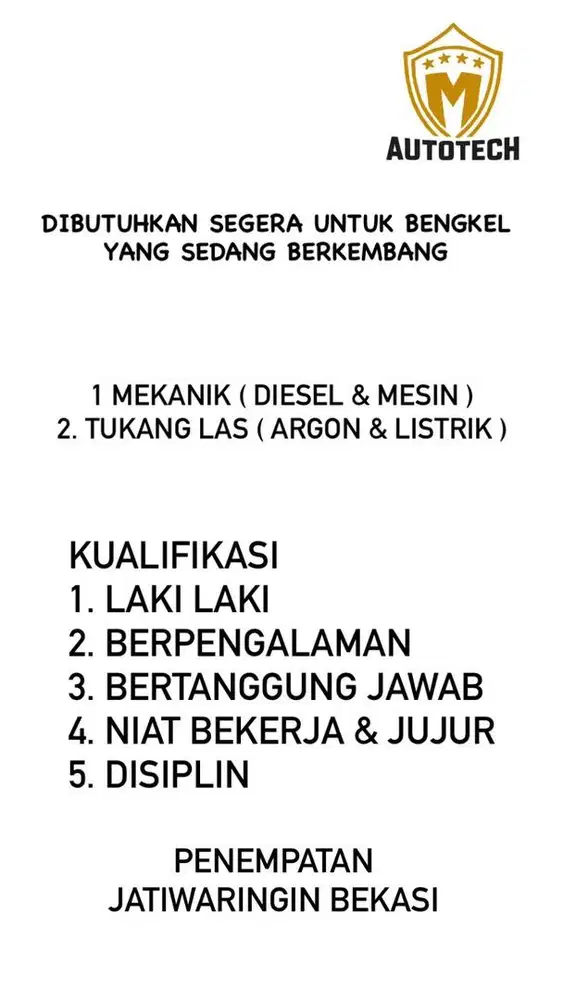 Mekanik & Tukang las