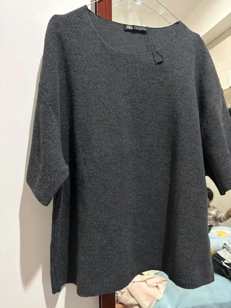 Soft ribbed top zara