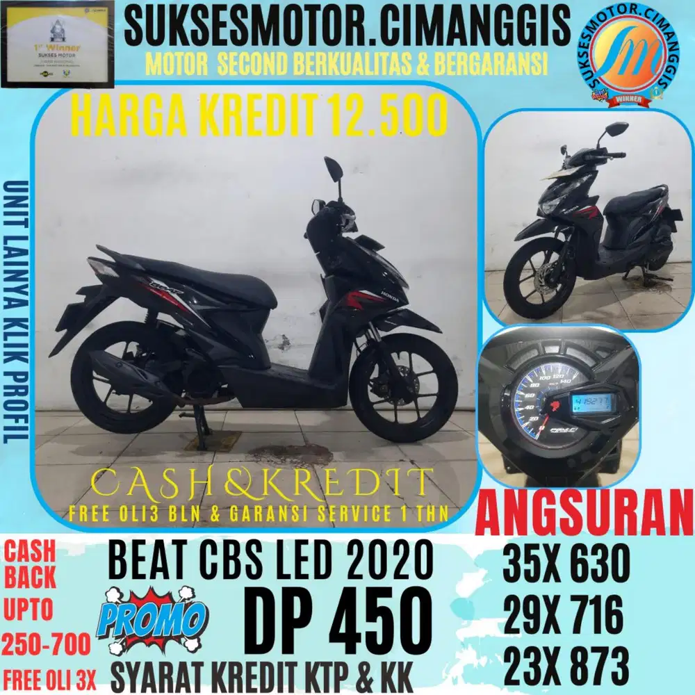 DP 550 BEAT CBS LED BERGARANSI, CASHBACK UPTO 700RB FREE OLI3BLN