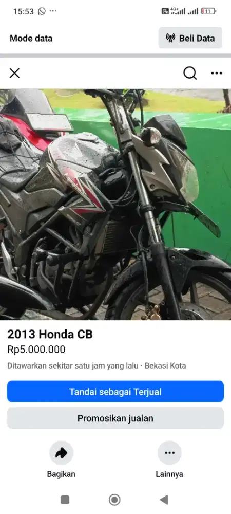 Jual Cb 150 r 2013