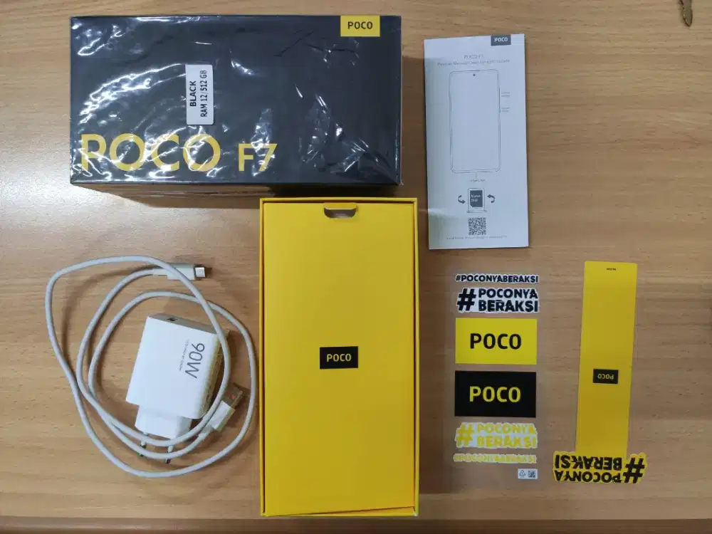 Hape Gaming Poco F7 12/512 Hitam 1 bulan pakai