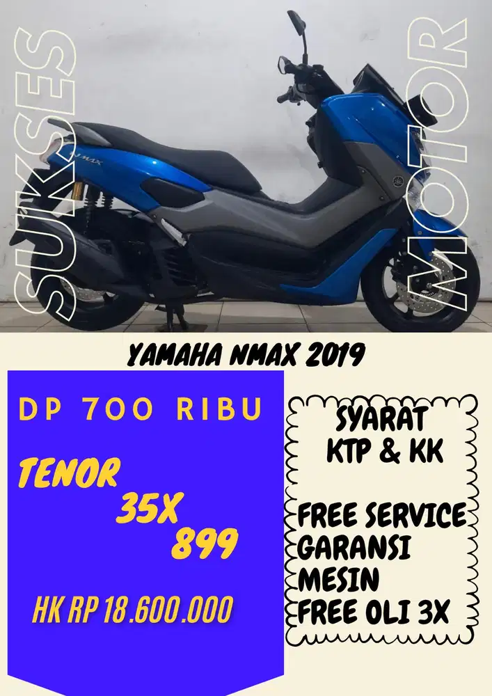 DP MURAH YAMAHA NMAX 2019 DP 600 RIBU BISA CASH/KREDIT