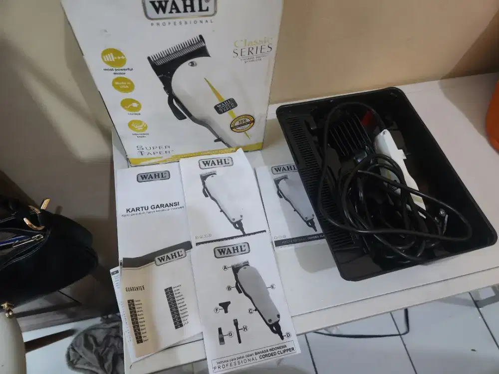 WAHL Alat cukur Rambut berkabel untuk usaha salon, pangkas rambut