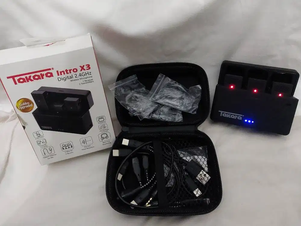 Takara Intro X3 Microphone Wireless Digital with Charging case