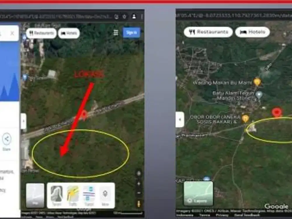 Dijual Lahan Zona Industri Lokasi Strategis Pracimantoro Wonogiri  Luas 131 Ha