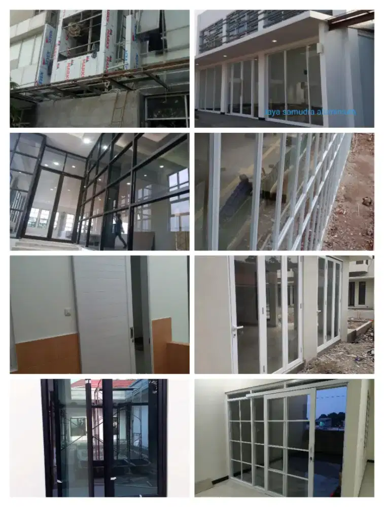 Jasa pengerjaan kusen pintu jendela aluminium