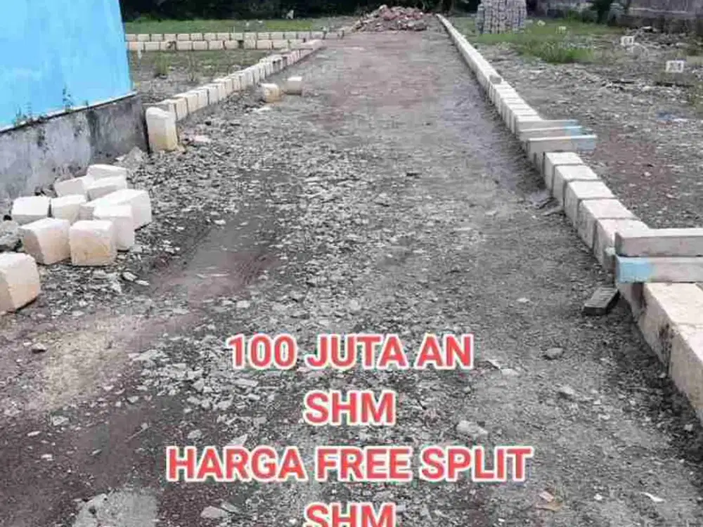 Tanah pekarangan siap bangun nol jalan aspal raya buduran