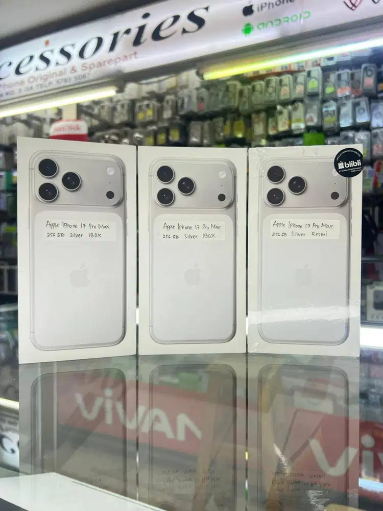 IPhone 17 Pro Max 256GB Silver New Garansi IBOX 1 Tahun