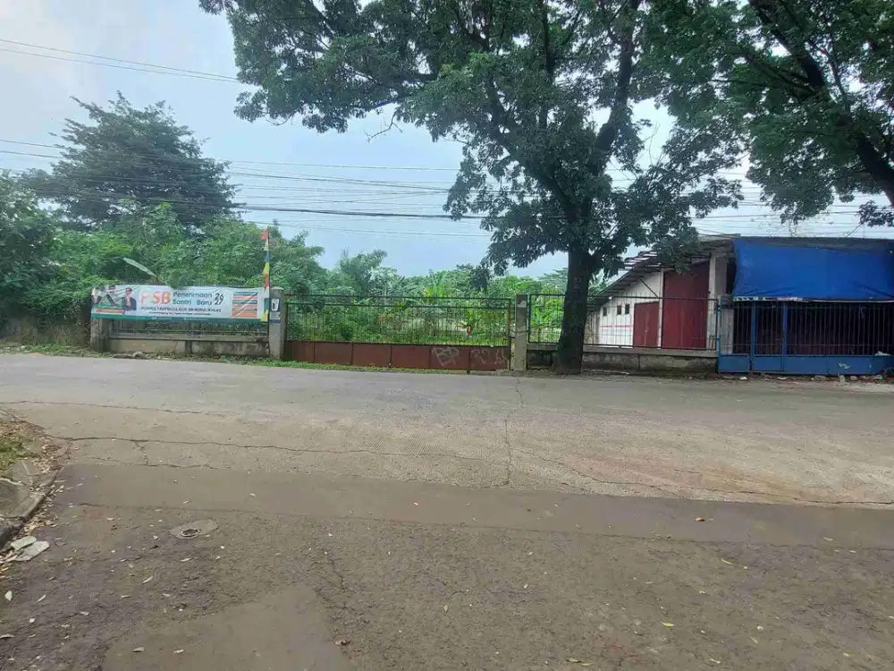 Tanah Komersial pinggir raya Leuwimanggung Tapos Depok jual cepat dekat tol dan lrt