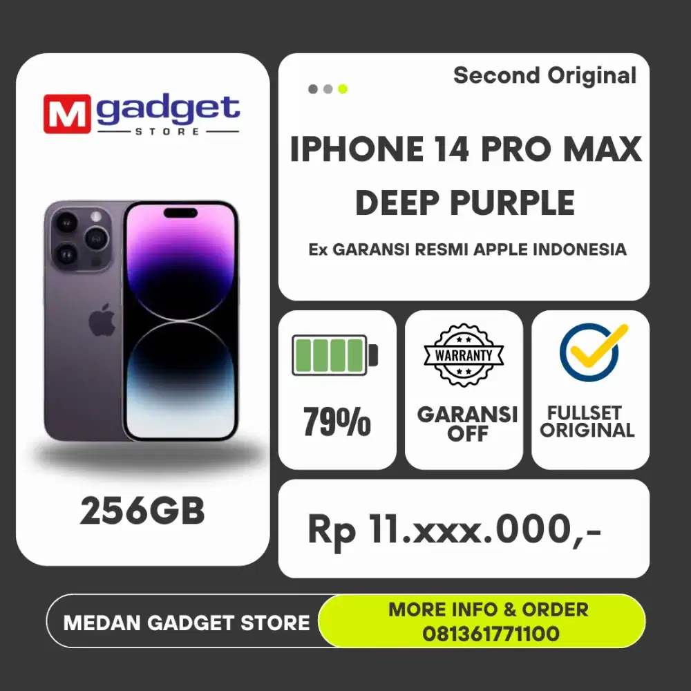 [ Second ] Iphone 14 Pro 128GB Ex Garansi Resmi Samsung