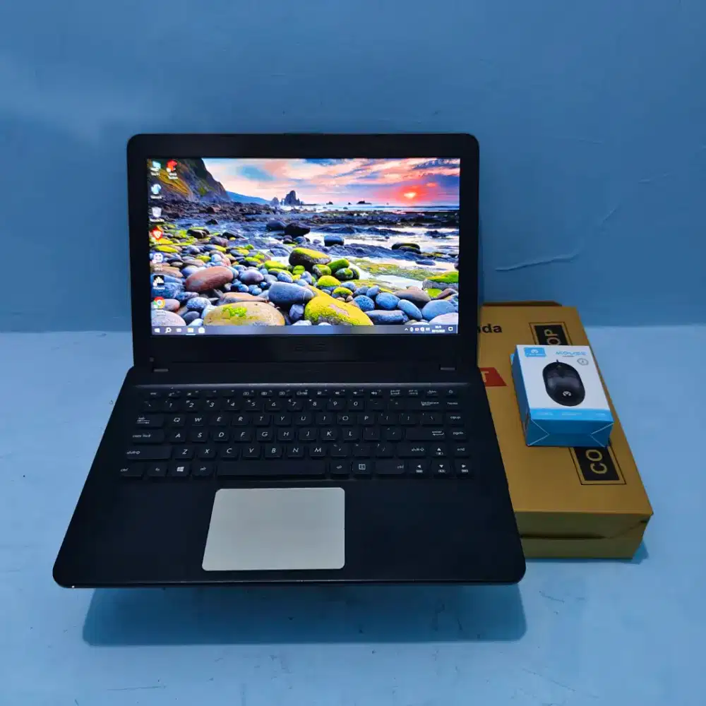 Laptop Asus Slim Ram 4GB Win10 Siap pakai Bonus mouse[ Bisa Diantar