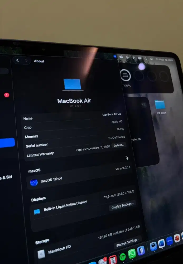 MacBook Air M2 ibox 16GB/256GB 13 inch