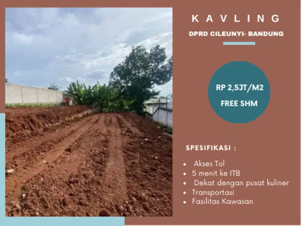Kavling A2 (156m²): Investasi Emas di Jantung Akses Tol & Kampus Cileunyi. Sisa 1!