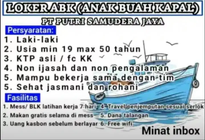 LOKER ABK (ANAK BUAH KAPAL)