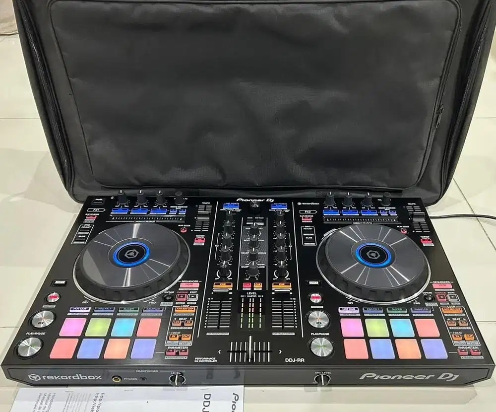Alat DJ Pioneer DDJ RR + Tas Fullset Buku Controller XDJ CDJ Rekordbox