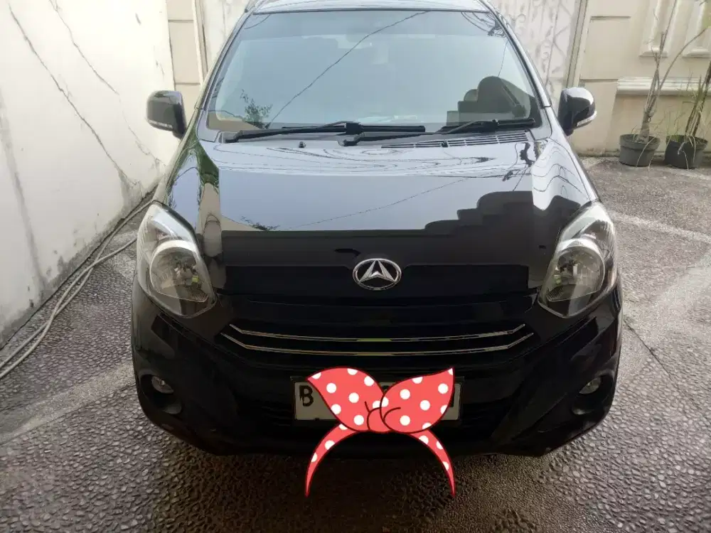 Daihatsu Ayla X 1.0 Manual Hitam Plat B Terawat Bodi Orisinil