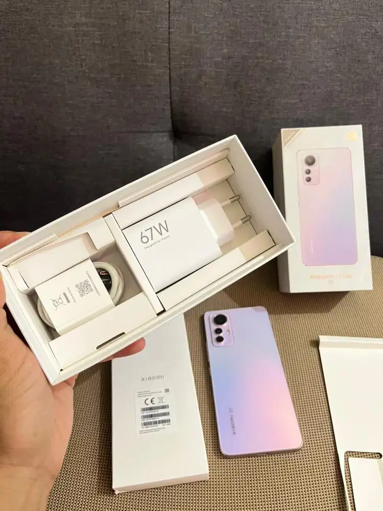 Xiaomi 12 Lite 5G 8/256 Pink Mulus