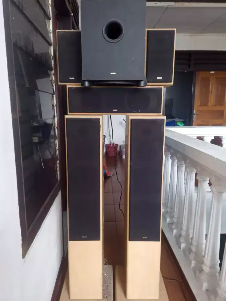 DIJUAL SPEAKER DAN POWER HOME THEATER MEREK DENON