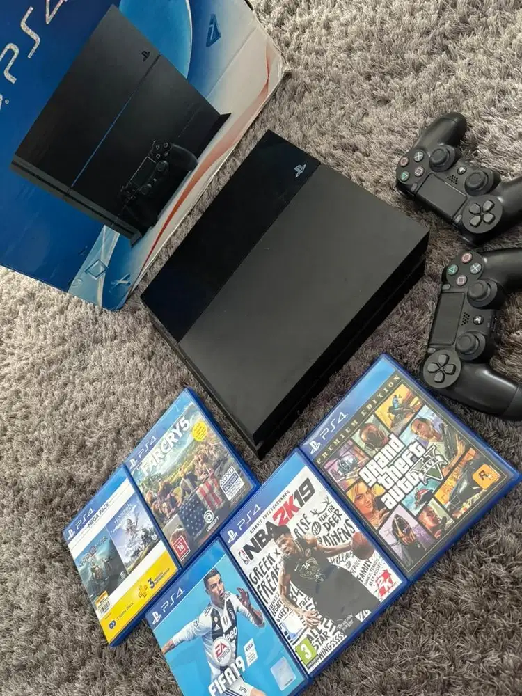 Playstation 4 Jetblack 34 game bola terbaru FC 25 dll PS4 2 stik ps 4