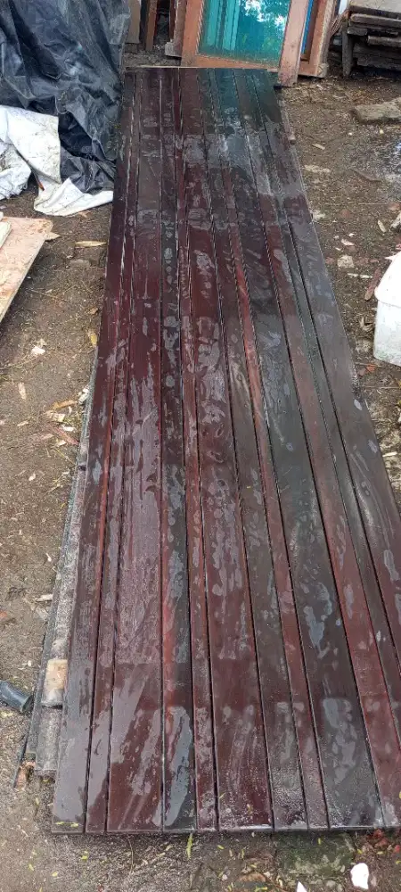 Decking kayu Merbau ex rumah pejabat yg viral