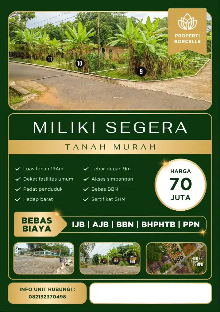 Tanah murah mojogedang